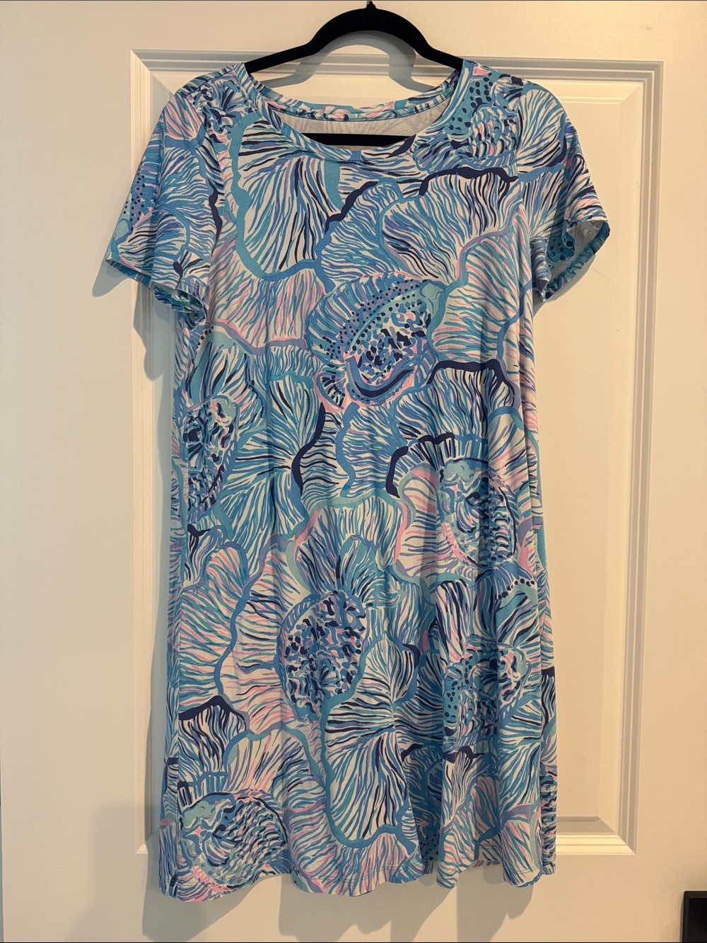 Lilly Pulitzer Blue & Pink Floral Mini Dress